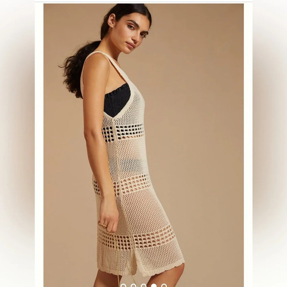 Anthropologie  Crochet Knit Coverup Dress One Size - Picture 11 of 11